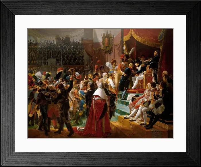 Framed Print : First remittance of the Legion of Honour, 15 July 1804, at Saint-Louis des Invalides. Artist: Debret, Jean-Baptiste (1768-1848) Framed Print : First remittance of the Legion of Honour, 15 July 1804, at Saint-Louis des Invalides. Artist: Debret, Jean-Baptiste (1768-1848)