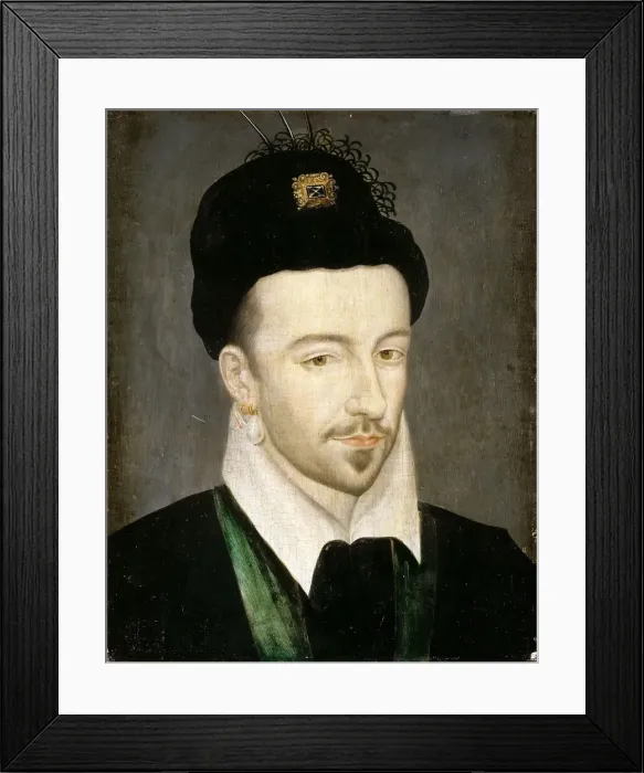Framed Print : Portrait of Henry III of France. Artist: Decourt (De Court), Jean (ca 1530-ca 1585) Framed Print : Portrait of Henry III of France. Artist: Decourt (De Court), Jean (ca 1530-ca 1585)