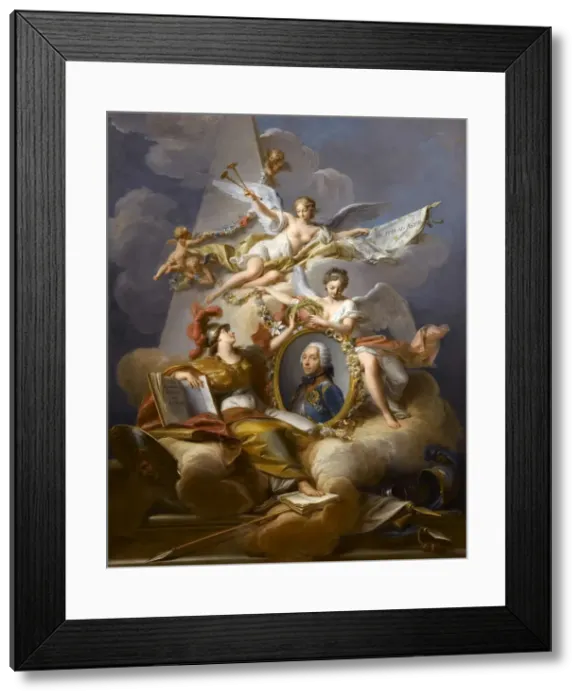 Framed Print : Charles Louis Auguste Fouquet, duc de Belle-Isle (1684-1761). Artist: Valade, Jean (1710-1787) Framed Print : Charles Louis Auguste Fouquet, duc de Belle-Isle (1684-1761). Artist: Valade, Jean (1710-1787)