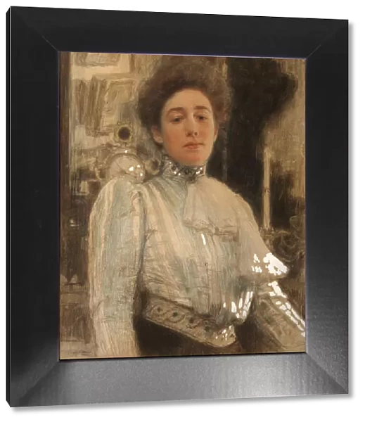 Portrait of Alexandra Pavlovna Botkina (1867-1959), 1901. Artist: Repin, Ilya Yefimovich (1844-1930)