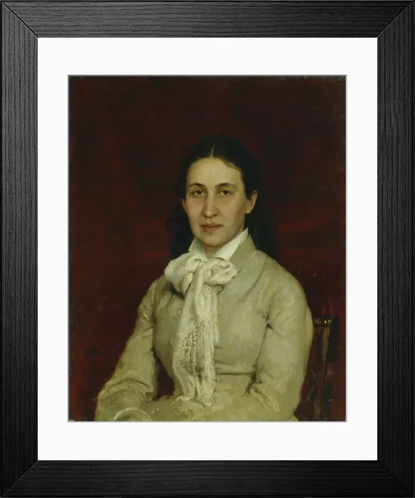 Framed Print : Portrait of Yelizaveta Grigoryevna Mamontova (1847-1908), 1878. Artist: Repin, Ilya Yefimovich (1844-1930) Framed Print : Portrait of Yelizaveta Grigoryevna Mamontova (1847-1908), 1878. Artist: Repin, Ilya Yefimovich (1844-1930)
