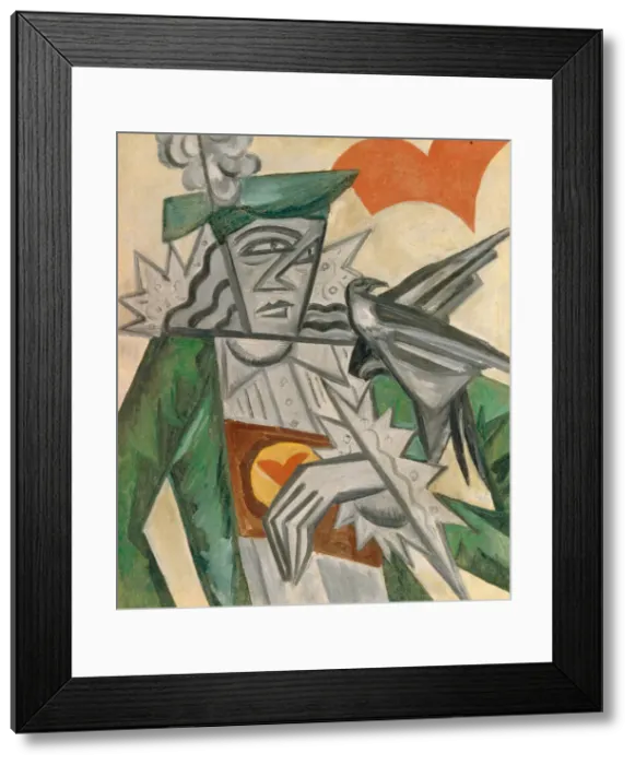 Framed Print : Jack of Hearts, 1913-1914. Artist: Rozanova, Olga Vladimirovna (1886-1918) Framed Print : Jack of Hearts, 1913-1914. Artist: Rozanova, Olga Vladimirovna (1886-1918)