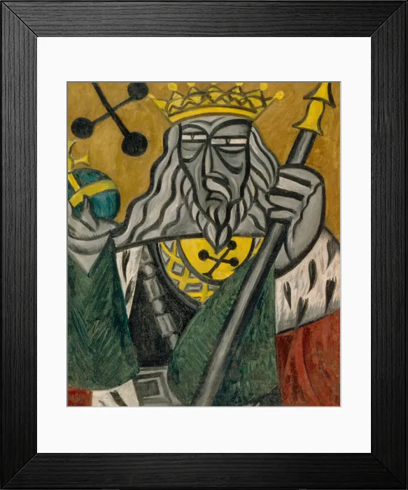 Framed Print : King of clubs, 1915. Artist: Rozanova, Olga Vladimirovna (1886-1918) Framed Print : King of clubs, 1915. Artist: Rozanova, Olga Vladimirovna (1886-1918)