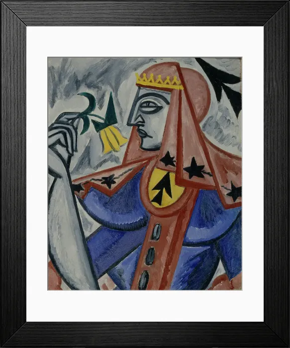 Framed Print : Queen of spades, 1913-1914. Artist: Rozanova, Olga Vladimirovna (1886-1918) Framed Print : Queen of spades, 1913-1914. Artist: Rozanova, Olga Vladimirovna (1886-1918)
