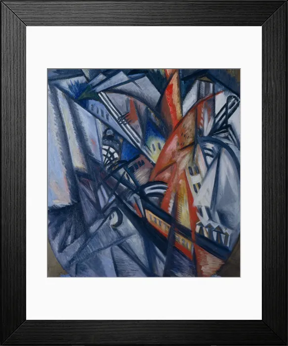 Framed Print : Fire in the City, 1913. Artist: Rozanova, Olga Vladimirovna (1886-1918) Framed Print : Fire in the City, 1913. Artist: Rozanova, Olga Vladimirovna (1886-1918)