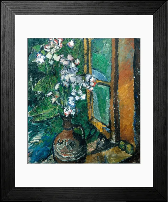 Framed Print : Jug with Flowers. Artist: Rozanova, Olga Vladimirovna (1886-1918) Framed Print : Jug with Flowers. Artist: Rozanova, Olga Vladimirovna (1886-1918)