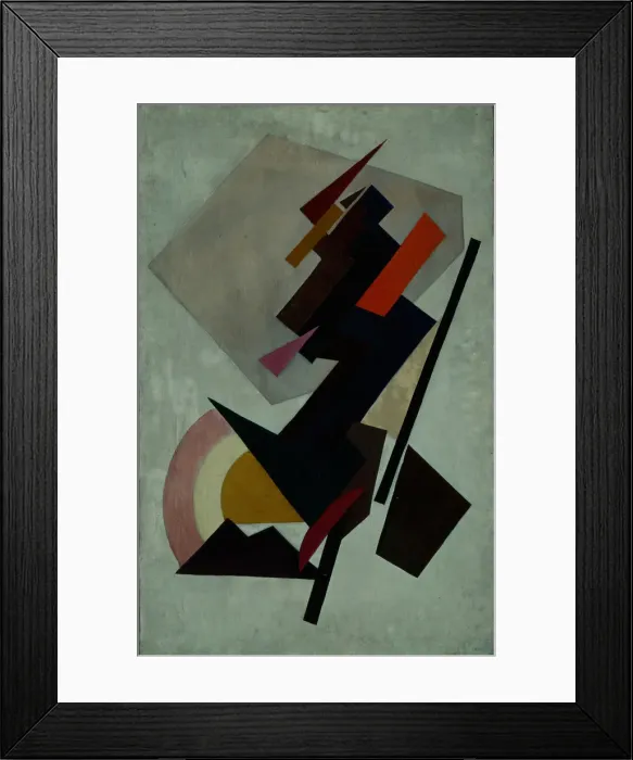 Framed Print : Abstracte composition. (Suprematism), 1910s. Artist: Rozanova, Olga Vladimirovna (1886-1918) Framed Print : Abstracte composition. (Suprematism), 1910s. Artist: Rozanova, Olga Vladimirovna (1886-1918)