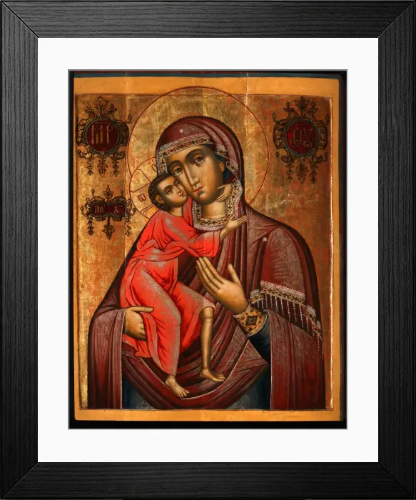 Framed Print : The Feodorovskaya Mother of God, 17th century. Artist: Russian icon Framed Print : The Feodorovskaya Mother of God, 17th century. Artist: Russian icon