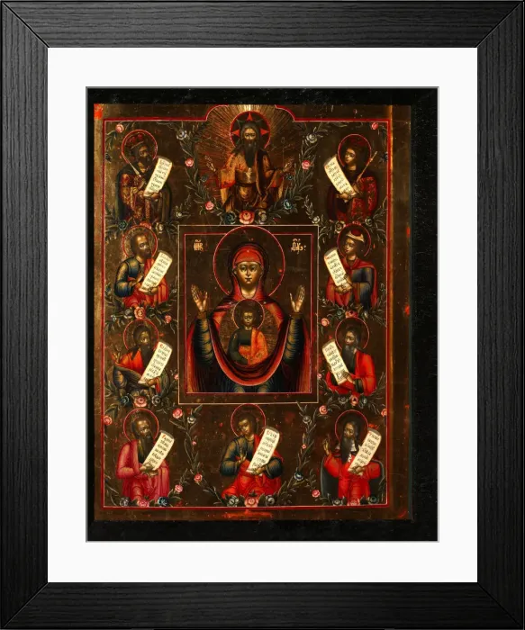 Framed Print : Our Lady of Kursk, Early 19th cen Artist: Russian icon Framed Print : Our Lady of Kursk, Early 19th cen Artist: Russian icon