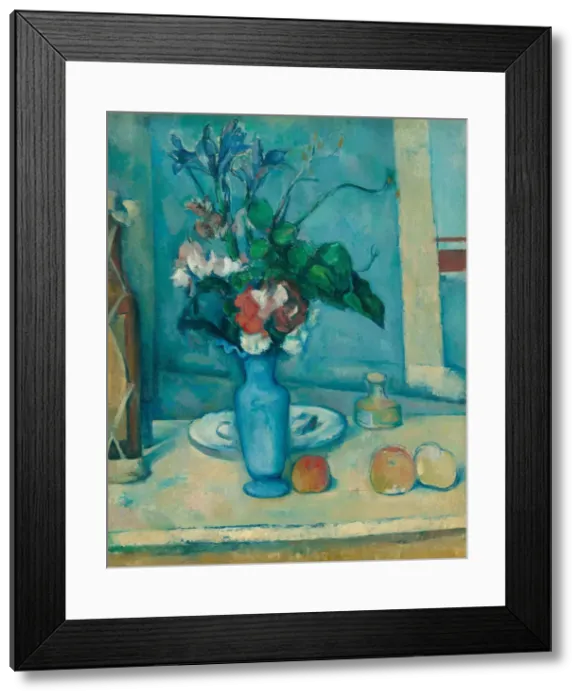 Framed Print : The Blue Vase (Le Vase Bleu). Artist: Cezanne, Paul (1839-1906) Framed Print : The Blue Vase (Le Vase Bleu). Artist: Cezanne, Paul (1839-1906)