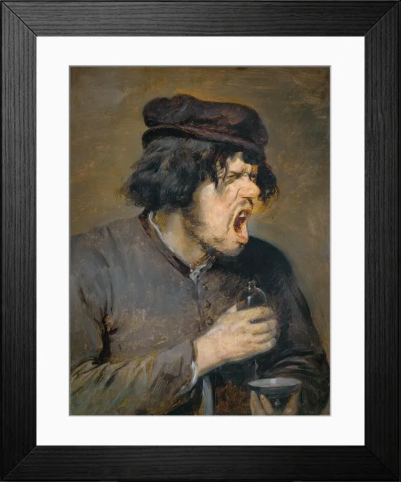Framed Print : The Bitter Potion. Artist: Brouwer, Adriaen (c. 1605-1638) Framed Print : The Bitter Potion. Artist: Brouwer, Adriaen (c. 1605-1638)