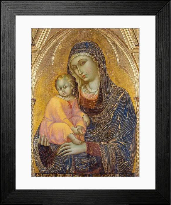 Framed Print : Madonna and Child. Artist: Barnaba da Modena (c. 1328 ? c. 1386) Framed Print : Madonna and Child. Artist: Barnaba da Modena (c. 1328 ? c. 1386)