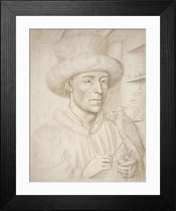 Framed Print : The Falconer. Artist: Christus, Petrus (1410 / 20-1475 / 76) Framed Print : The Falconer. Artist: Christus, Petrus (1410 / 20-1475 / 76)