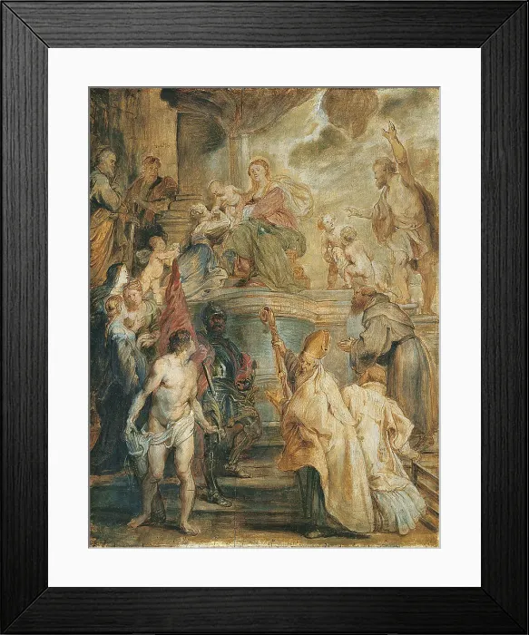 Framed Print : The Mystical Marriage of Saint Catherine. Artist: Rubens, Pieter Paul (1577-1640) Framed Print : The Mystical Marriage of Saint Catherine. Artist: Rubens, Pieter Paul (1577-1640)