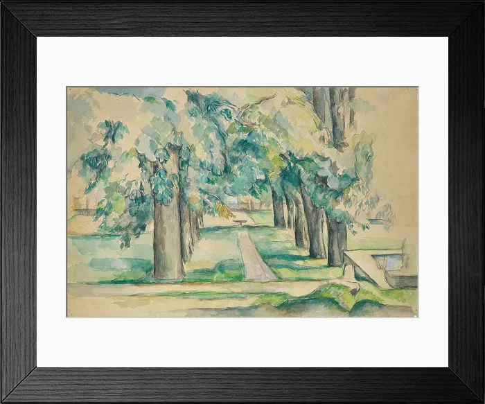 Framed Print : Avenue of Chestnut Trees at the Jas de Bouffan. Artist: Cezanne, Paul (1839-1906) Framed Print : Avenue of Chestnut Trees at the Jas de Bouffan. Artist: Cezanne, Paul (1839-1906)
