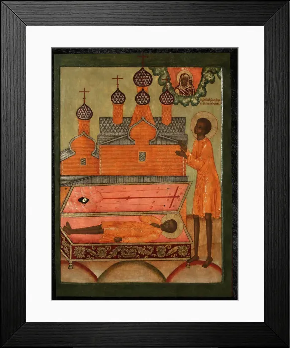 Framed Print : Venerable Procopius of Ustyansk, Early 18th cen Artist: Russian icon Framed Print : Venerable Procopius of Ustyansk, Early 18th cen Artist: Russian icon