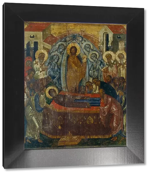The Dormition of the Virgin, Early 15th cen Artist: Russian icon