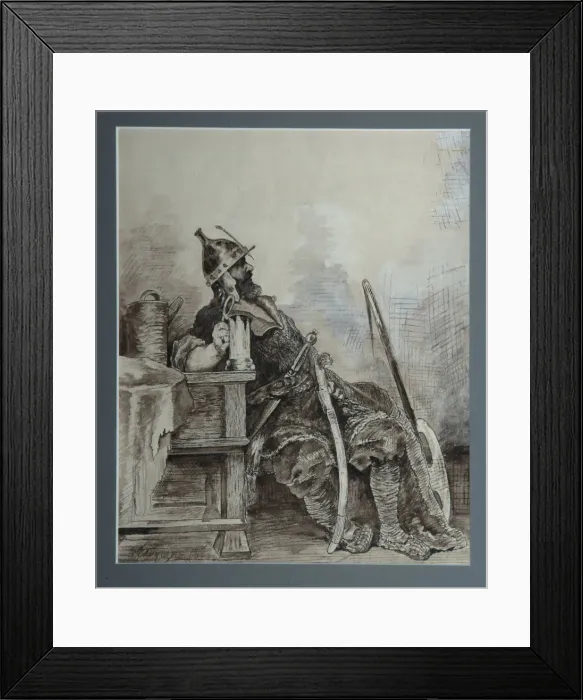 Framed Print : Bogatyr, 1893. Artist: Ryabushkin, Andrei Petrovich (1861-1904) Framed Print : Bogatyr, 1893. Artist: Ryabushkin, Andrei Petrovich (1861-1904)