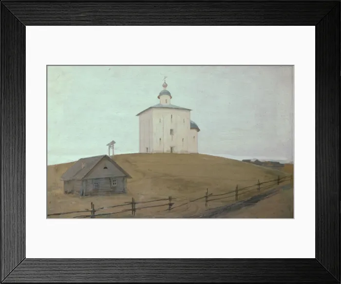Framed Print : A Church, 1903. Artist: Ryabushkin, Andrei Petrovich (1861-1904) Framed Print : A Church, 1903. Artist: Ryabushkin, Andrei Petrovich (1861-1904)