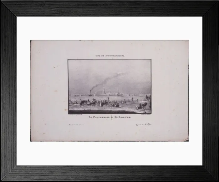 Framed Print : Views of Saint Petersburg. The Peter and Paul Fortress, 1833. Artist: Sadovnikov, Vasily Semyonovich (1800-1879) Framed Print : Views of Saint Petersburg. The Peter and Paul Fortress, 1833. Artist: Sadovnikov, Vasily Semyonovich (1800-1879)