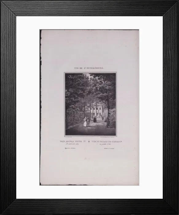 Framed Print : Views of Saint Petersburg. The Summer Palace of Peter the Great, 1833. Artist: Sadovnikov, Vasily Semyonovich (1800-1879) Framed Print : Views of Saint Petersburg. The Summer Palace of Peter the Great, 1833. Artist: Sadovnikov, Vasily Semyonovich (1800-1879)