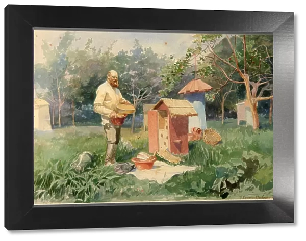 At the bee yard, 1890. Artist: Samokish-Sudkovskaya, Elena Petrovna (1863-1924)