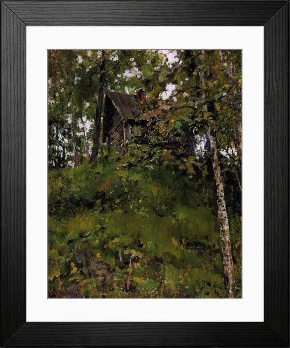 Framed Print : Old Bathing House in Domotkanovo, 1888. Artist: Serov, Valentin Alexandrovich (1865-1911) Framed Print : Old Bathing House in Domotkanovo, 1888. Artist: Serov, Valentin Alexandrovich (1865-1911)