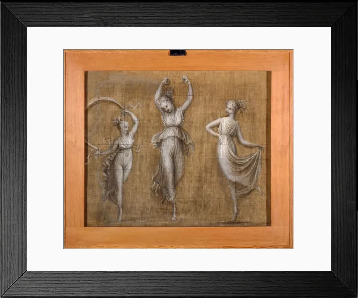 Framed Print : Three dancers. Artist: Canova, Antonio (1757-1822)