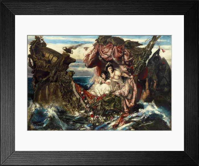 Framed Print : The Shipwreck of Agrippina. Artist: Wertheimer, Gustav (1847-1902) Framed Print : The Shipwreck of Agrippina. Artist: Wertheimer, Gustav (1847-1902)