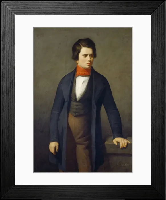 Framed Print : Portrait of Leconte de Lisle (1818-1894). Artist: Millet, Jean-Francois (1814-1875) Framed Print : Portrait of Leconte de Lisle (1818-1894). Artist: Millet, Jean-Francois (1814-1875)