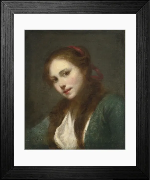 Framed Print : La Polonaise (A Polish Beauty). Artist: Greuze, Jean-Baptiste (1725-1805) Framed Print : La Polonaise (A Polish Beauty). Artist: Greuze, Jean-Baptiste (1725-1805)