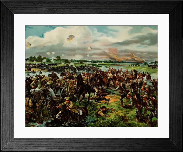 Framed Print : The First Battle of the Masurian Lakes. Artist: Anonymous Framed Print : The First Battle of the Masurian Lakes. Artist: Anonymous