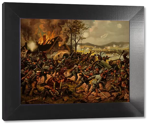 The Battle of Krasnik started on August 23, 1914. Artist: Anonymous