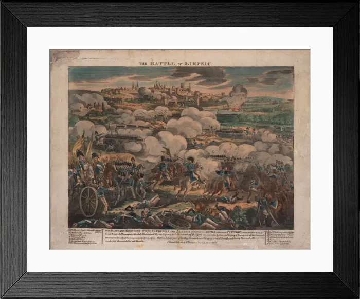 Framed Print : The Battle of Leipzig. Artist: Anonymous Framed Print : The Battle of Leipzig. Artist: Anonymous