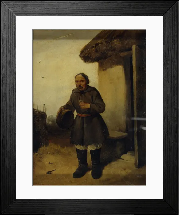 Framed Print : At the Tavern, 1836-1837. Artist: Shternberg, Vasili Ivanovich (1818-1845)