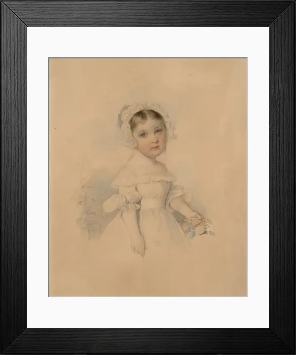 Framed Print : Portrait of Countess Alexandra Alexandrovna Golitsyna (1823-1910), Mid 1820s. Artist: Sokolov, Pyotr Fyodorovich (1791-1848) Framed Print : Portrait of Countess Alexandra Alexandrovna Golitsyna (1823-1910), Mid 1820s. Artist: Sokolov, Pyotr Fyodorovich (1791-1848)