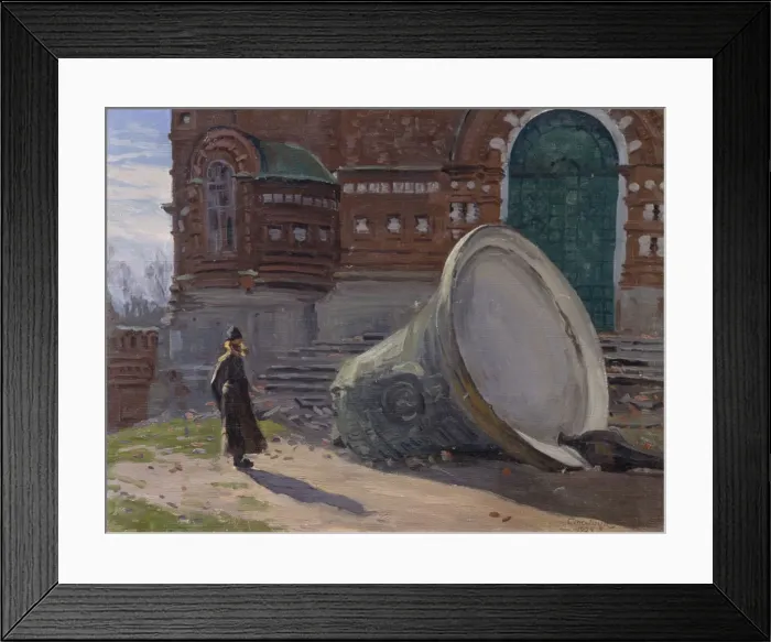 Framed Print : The Ruination of church bells, 1924. Artist: Stolitsa, Evgeni Ivanovich (1870-1929) Framed Print : The Ruination of church bells, 1924. Artist: Stolitsa, Evgeni Ivanovich (1870-1929)