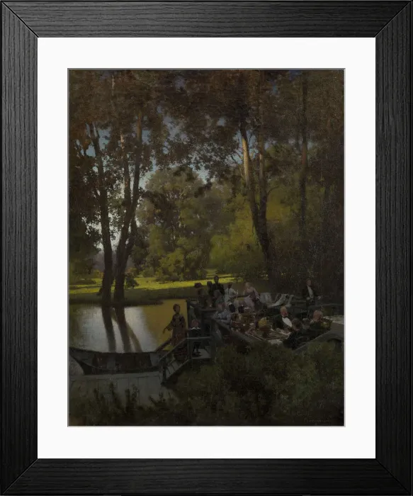 Framed Print : Luncheon in the Park. Artist: Sukhodolsky, Pyotr Alexandrovich (1835-1903) Framed Print : Luncheon in the Park. Artist: Sukhodolsky, Pyotr Alexandrovich (1835-1903)