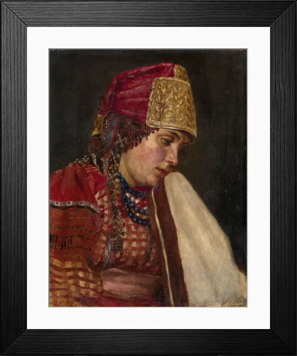 Framed Print : Boyars Wife. Artist: Surikov, Vasili Ivanovich (1848-1916) Framed Print : Boyars Wife. Artist: Surikov, Vasili Ivanovich (1848-1916)