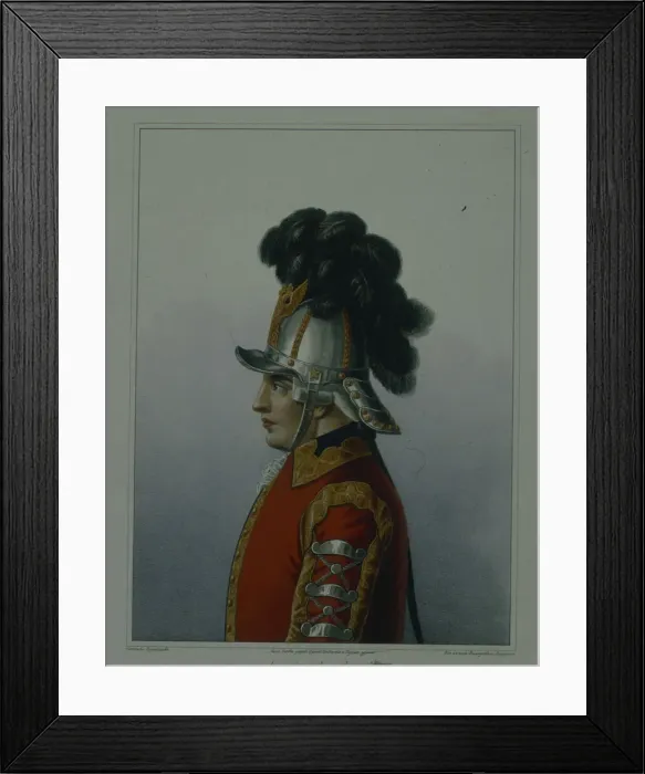 Framed Print : Helmet of the Life Guards Cavalry Regiment in 1764-1796, Early 1840s. Artist: Terebenev, Mikhail Ivanovich (1795-1864) Framed Print : Helmet of the Life Guards Cavalry Regiment in 1764-1796, Early 1840s. Artist: Terebenev, Mikhail Ivanovich (1795-1864)