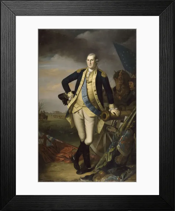 Framed Print : George Washington after the Battle of Princeton on January 3, 1777. Artist: Peale, Charles Willson (1741-1827) Framed Print : George Washington after the Battle of Princeton on January 3, 1777. Artist: Peale, Charles Willson (1741-1827)