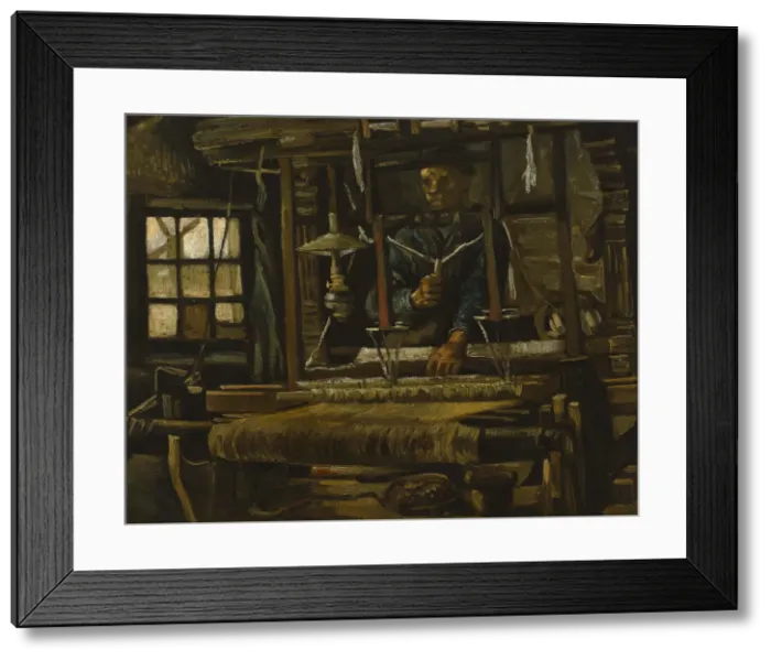 Framed Print : A Weavers Cottage. Artist: Gogh, Vincent, van (1853-1890) Framed Print : A Weavers Cottage. Artist: Gogh, Vincent, van (1853-1890)