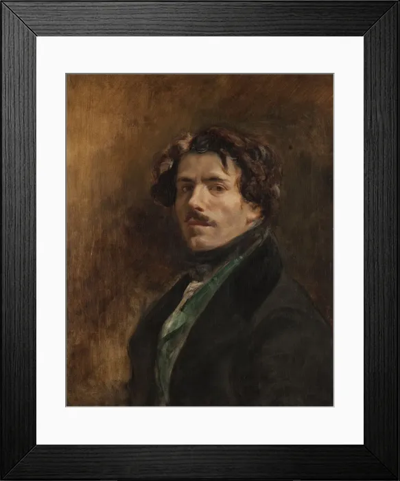 Framed Print : Self-Portrait. Artist: Delacroix, Eugene (1798-1863) Framed Print : Self-Portrait. Artist: Delacroix, Eugene (1798-1863)
