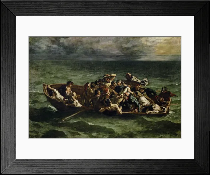 Framed Print : The Shipwreck of Don Juan. Artist: Delacroix, Eugene (1798-1863) Framed Print : The Shipwreck of Don Juan. Artist: Delacroix, Eugene (1798-1863)