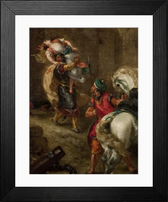 Framed Print : The Rape of Rebecca. Artist: Delacroix, Eugene (1798-1863) Framed Print : The Rape of Rebecca. Artist: Delacroix, Eugene (1798-1863)