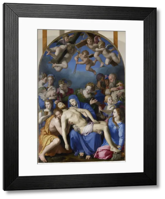 Framed Print : The Descent from the Cross. Artist: Bronzino, Agnolo (1503-1572) Framed Print : The Descent from the Cross. Artist: Bronzino, Agnolo (1503-1572)
