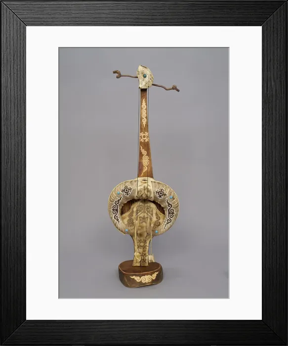 Framed Print : The Kobyz. Artist: Anonymous master Framed Print : The Kobyz. Artist: Anonymous master