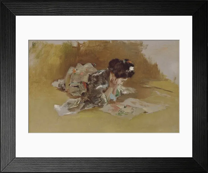 Framed Print : The Picture Book. Artist: Blum, Robert Frederick (1857-1903) Framed Print : The Picture Book. Artist: Blum, Robert Frederick (1857-1903)