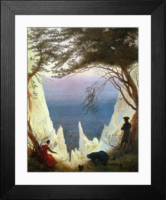 Framed Print : Chalk Cliffs on Rugen. Artist: Friedrich, Caspar David (1774-1840) Framed Print : Chalk Cliffs on Rugen. Artist: Friedrich, Caspar David (1774-1840)