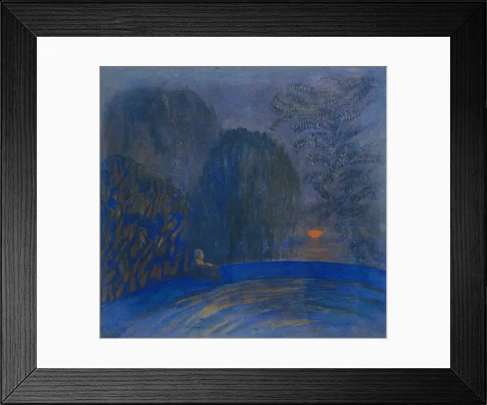 Framed Print : Moon Motif, 1906. Artist: Utkin, Pyotr Savvich (1877-1934) Framed Print : Moon Motif, 1906. Artist: Utkin, Pyotr Savvich (1877-1934)